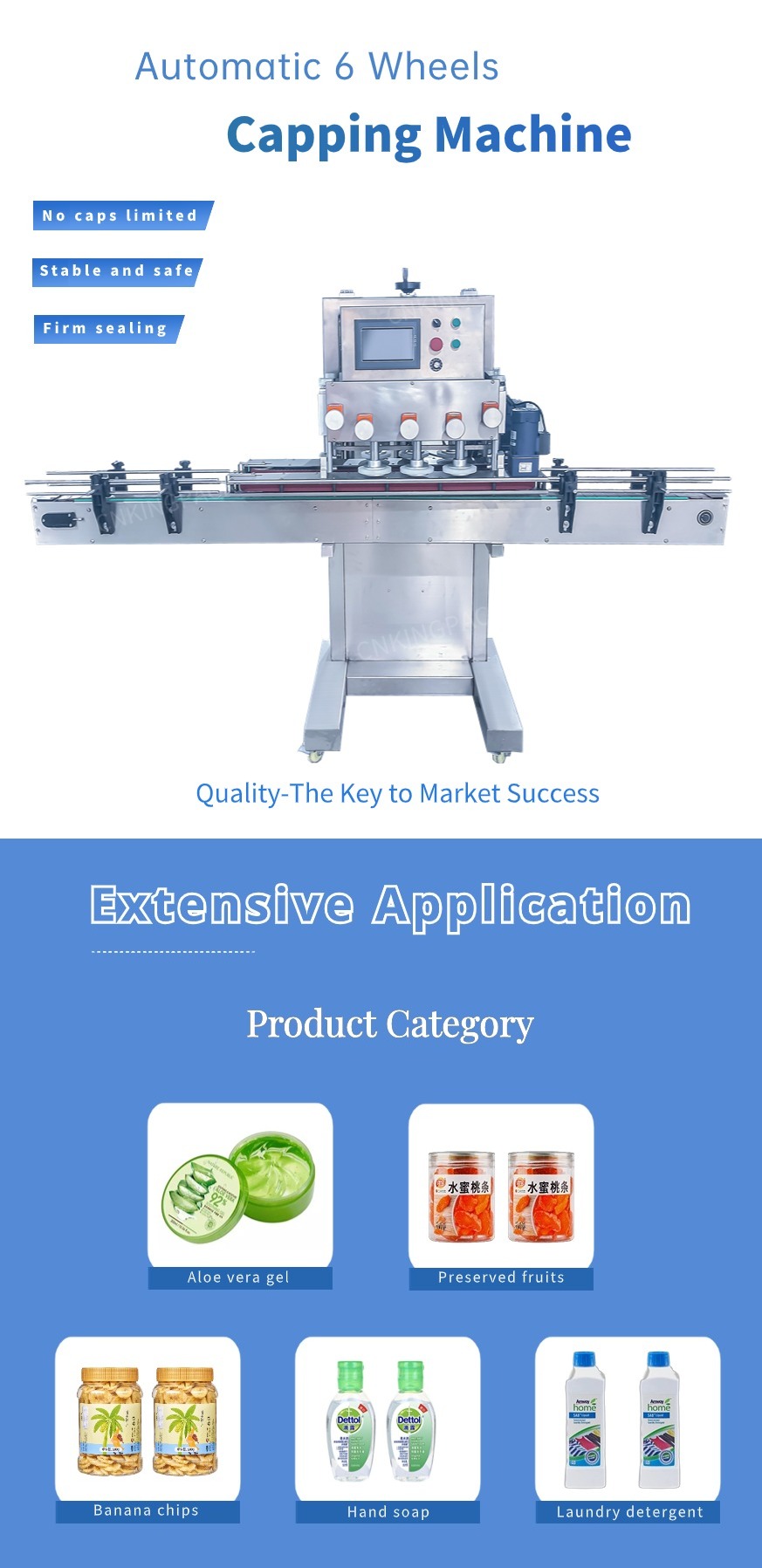 Automatic 6 wheels capping machine-ZHENGZHOU KING PACK LONG MACHINERY ...