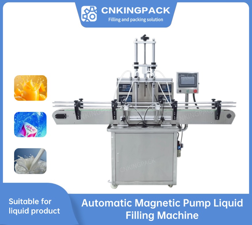 Automatic magnetic pump liquid filling machine
